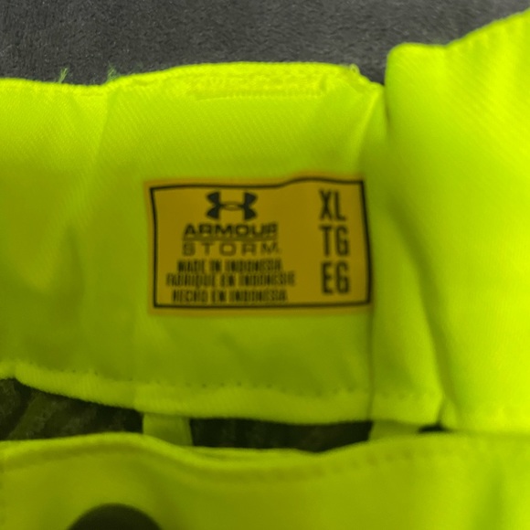 Under Armour Neon Green Winter Pants - Picture 3 of 3